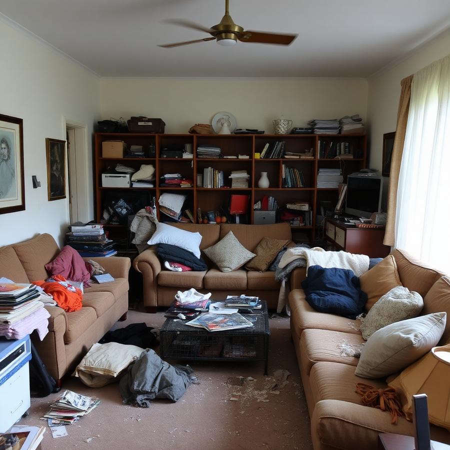 Living room before